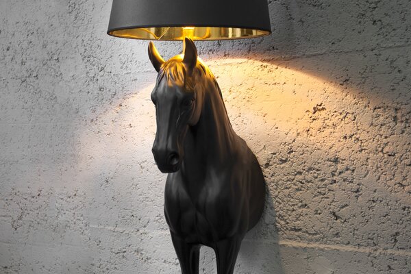Estila Extravagantná štýlová stojaca lampa Black Beauty čierna 130cm