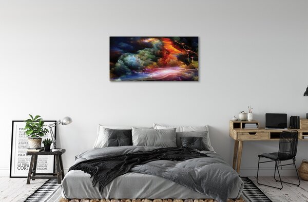 Obraz na plátne Abstraktné fraktálne vzory 100x50 cm