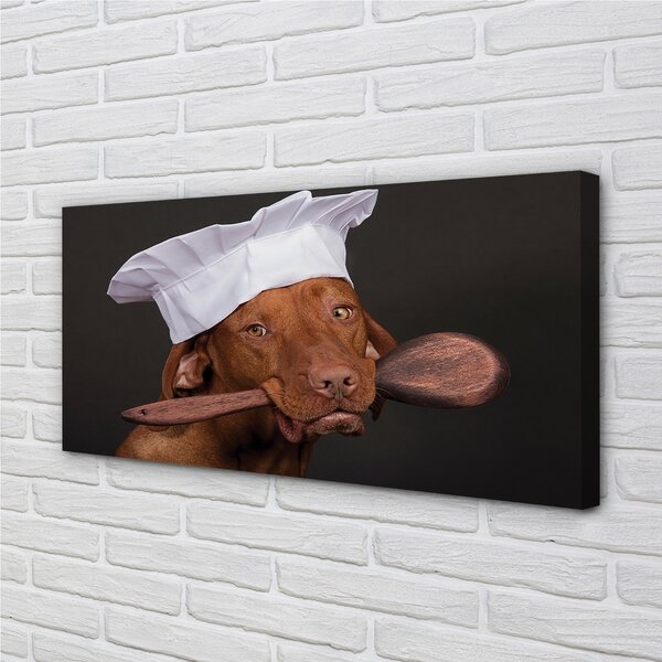 Obraz na plátne dog chef 100x50 cm