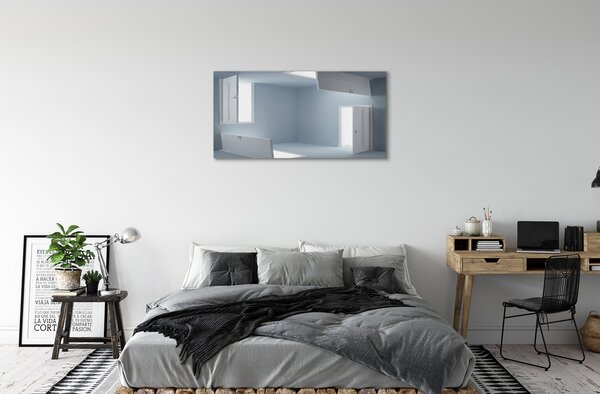 Obraz na plátne 3d dvere 100x50 cm