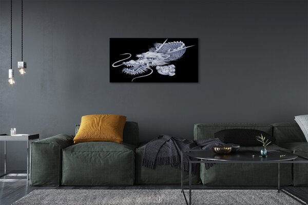 Obraz canvas japonský drak 100x50 cm