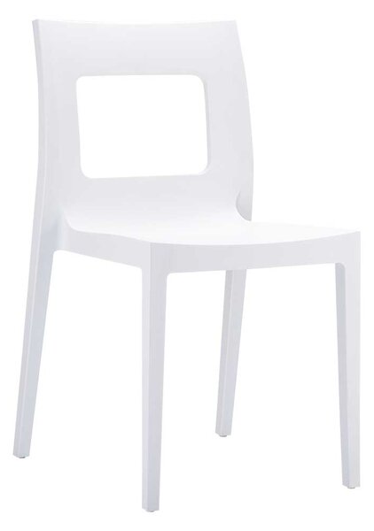 Stohovateľná stolička DS185656 - Biela