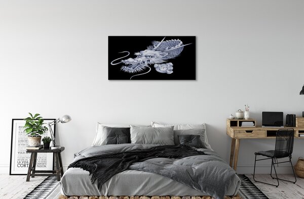 Obraz canvas japonský drak 100x50 cm