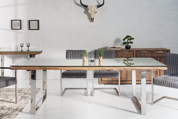 Estila Štýlový moderný jedálenský stôl z masívu Barracuda 180cm