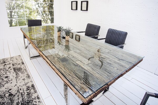 Estila Štýlový moderný jedálenský stôl z masívu Barracuda 180cm
