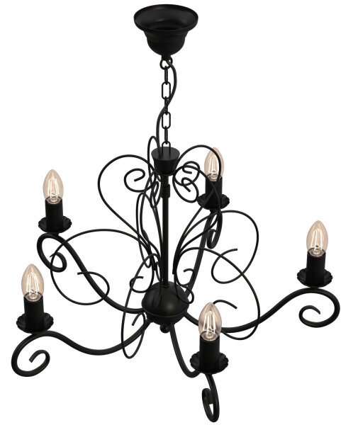 Luster na reťazi MAURO 5xE14/60W/230V