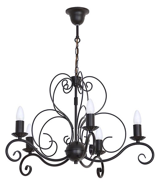 Luster na reťazi MAURO 5xE14/60W/230V