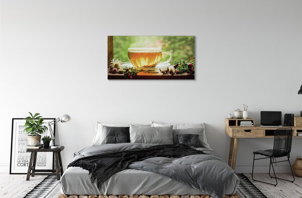 Obraz canvas čaju byliny horúce 100x50 cm