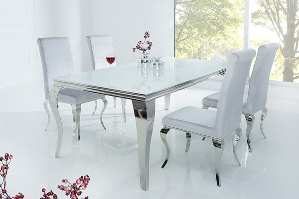 Estila Luxusný jedálenský stôl Modern Barock 180 cm biely