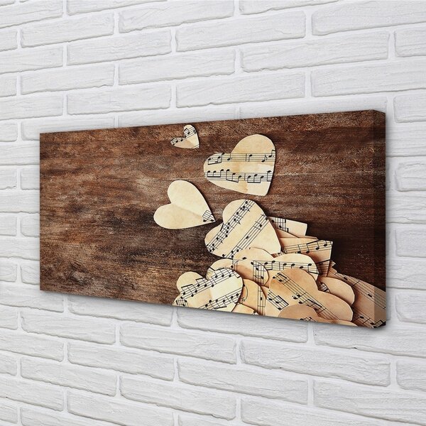 Obraz canvas srdce 100x50 cm