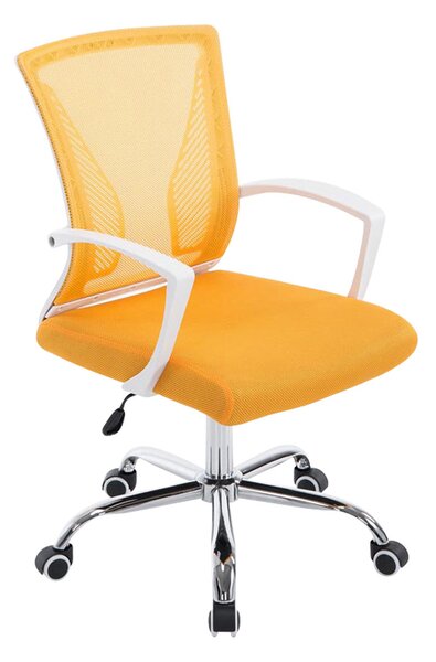Kancelárska stolička Tracy, podnož chróm - Žltá