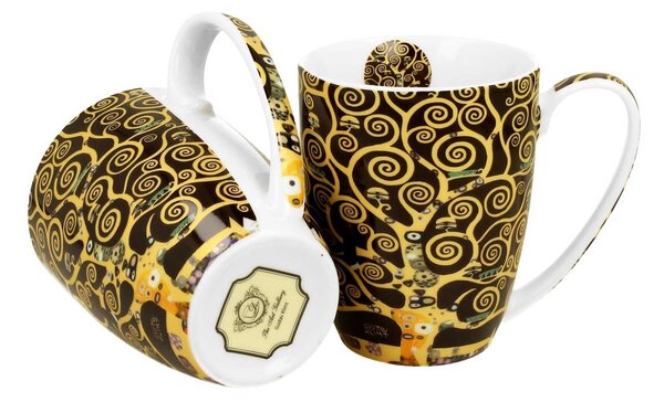Porcelánový hrnček Klimt Tree Of Life 350 ml sada 2ks