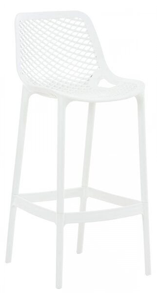 Plastová barová stolička DS10778434 - Biela