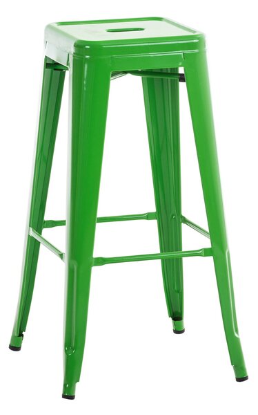Kovová barová stolička Josh - Zelená