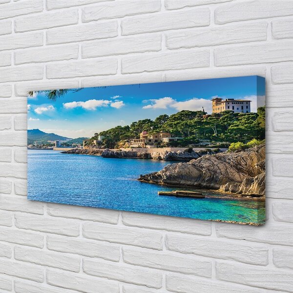 Obraz na plátne Španielsko Morské pobrežie horách 100x50 cm