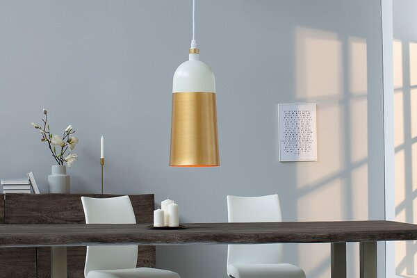 Estila Dizajnová závesná lampa Modern Chic zlatá