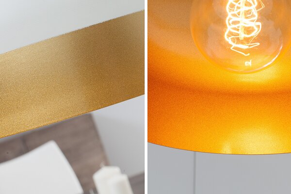 Estila Dizajnová závesná lampa Modern Chic II bielo-zlatá