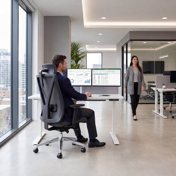 Ergonomická kancelárska stolička čierna VECTOR