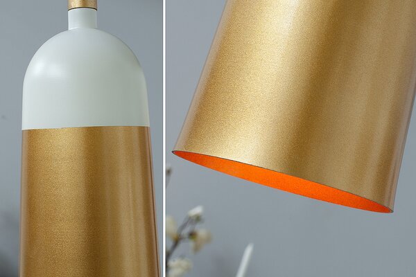 Estila Dizajnová závesná lampa Modern Chic zlatá