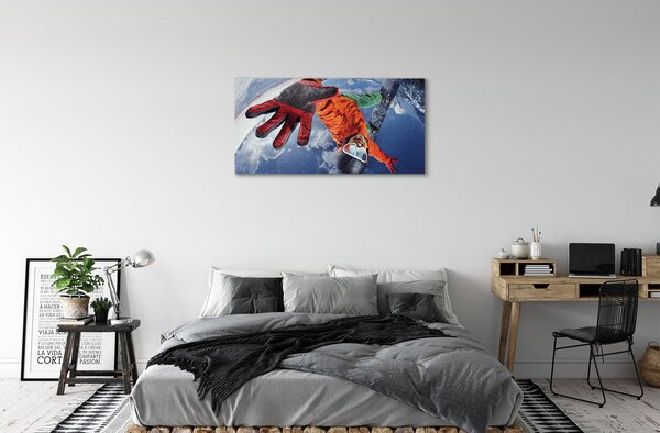 Obraz canvas človek doska 100x50 cm