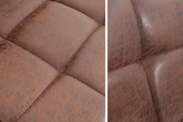 Estila Dizajnová barová stolička Modena 95-115cm vintage brown