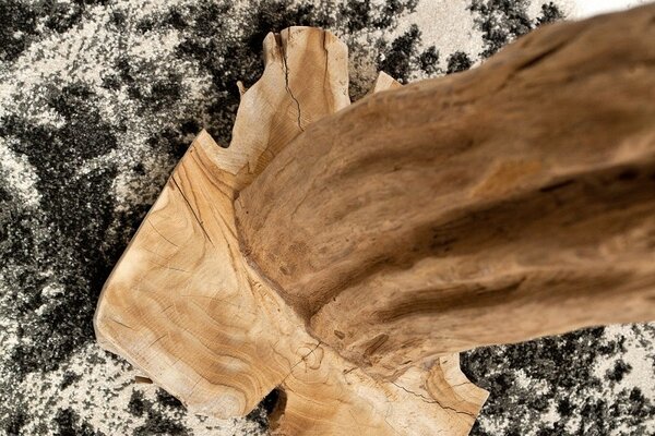 Estila Jedinečná dizajnová socha Reef 100-125cm teak