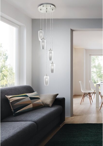 Eglo 96345 - LED závesné svietidlo na lanku FARSALA 5xG9/2,5W/230V