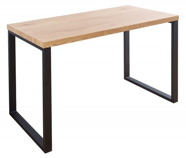 Estila Dizajnový moderný pracovný stôl 128cm čierna/dub