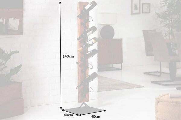 Estila Štýlová vinotéka Barracuda 140cm Teak