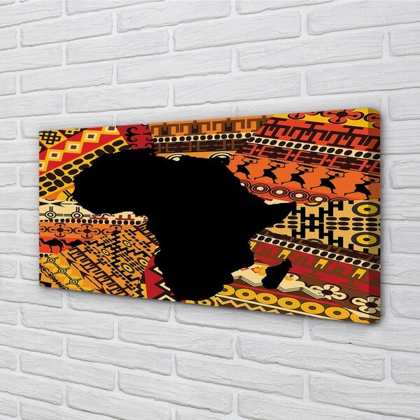 Obraz canvas mapa vzory 100x50 cm