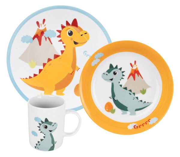 Jedálenská detská súprava DINO 3 diely
