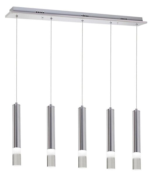 LED Luster na lanku ICE 5xLED/5W/230V