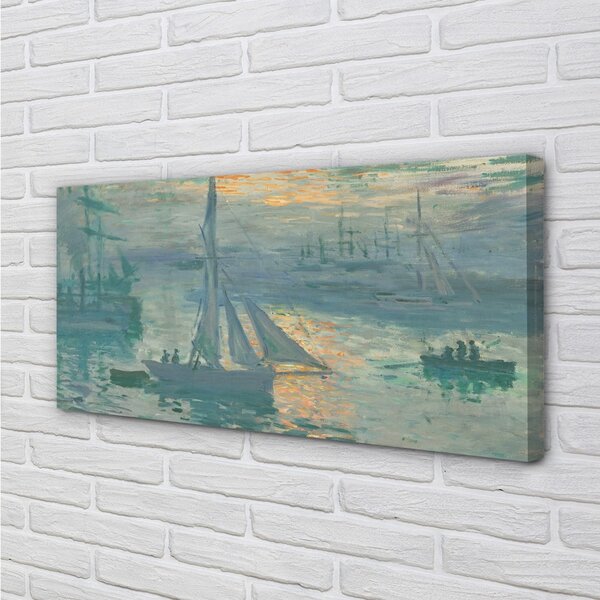 Obraz canvas Východ slnka - Claude Monet 100x50 cm