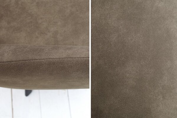 Estila Dizajnová vintage stolička Lucca taupe
