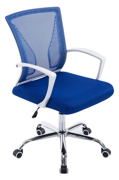 Kancelárska stolička Tracy, podnož chróm - Modrá
