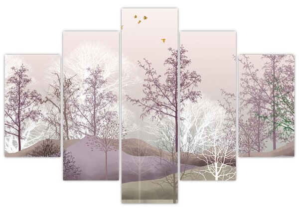 Obraz lesa (150x105 cm)