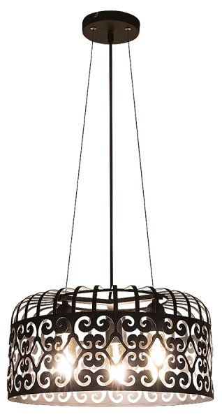 Rabalux 2158 - Luster ALESSANDRA 3xE27/60W/230V čierna