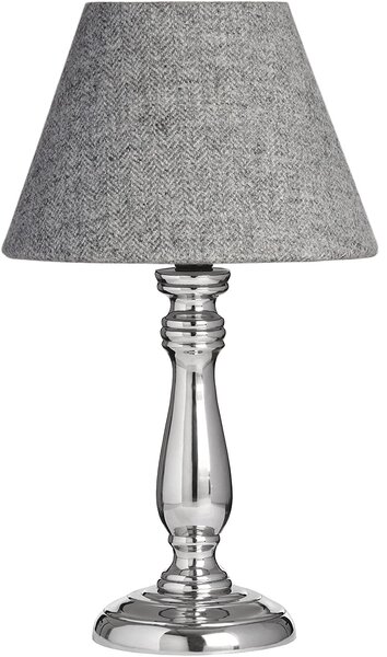 Estila Chrómová stolná lampa Fewlson rustikálna 37cm
