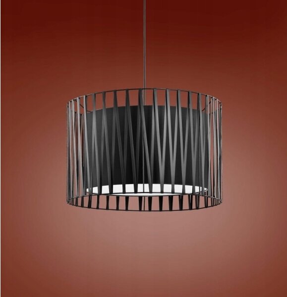 Luster na lanku HARMONY BLACK 3xE27/60W/230V