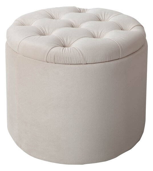 Estila Zámocká luxusná béžová taburetka Modern Barock s úložným priestorom 50cm