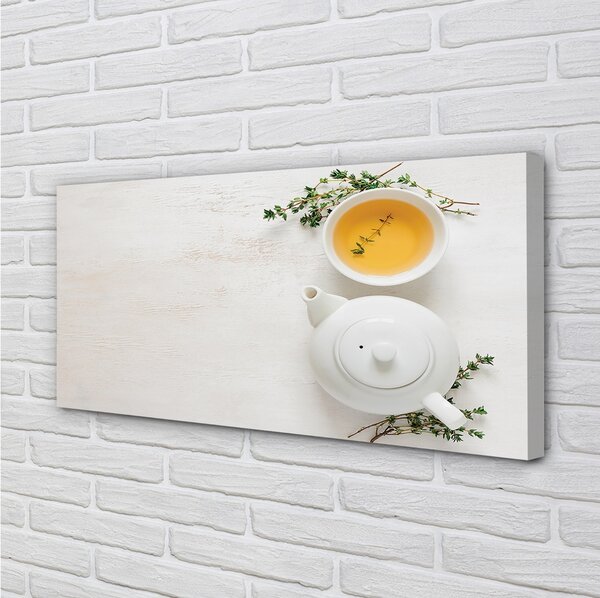 Obraz canvas hrniec čaju 100x50 cm