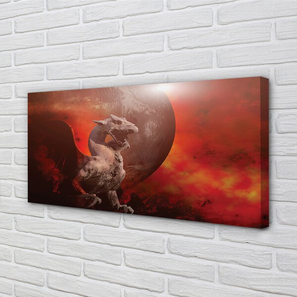 Obraz canvas Dračí oheň 100x50 cm