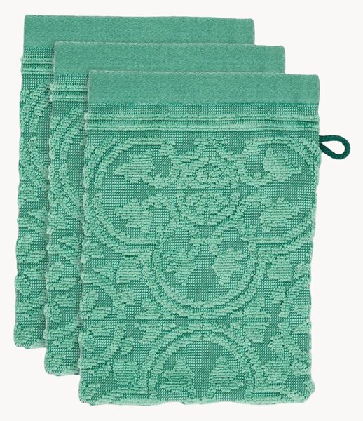 Uteráky na umývanie zo žakárového bavlneného froté Tile de Pip, 3 ks