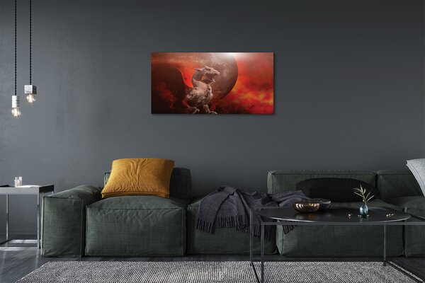 Obraz canvas Dračí oheň 100x50 cm