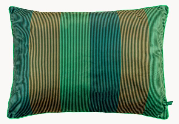 Zamatový vankúš Stripe