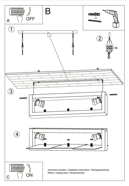 Brilagi - Stropné LED svietidlo HERA 2xE27/7,5W/230V wenge