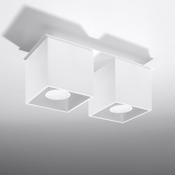 Sollux SL.0065 - Bodové svietidlo QUAD 2 2xGU10/40W/230V biela