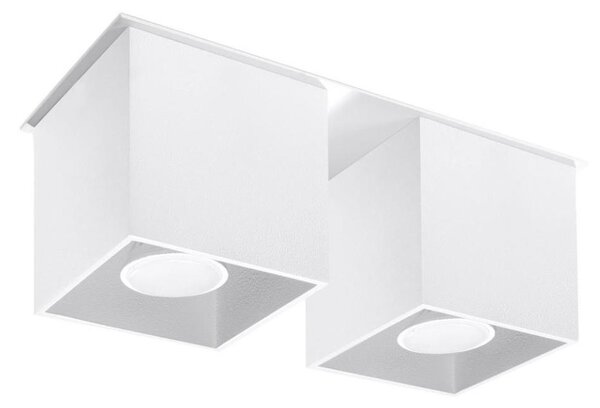 Sollux SL.0065 - Bodové svietidlo QUAD 2 2xGU10/40W/230V biela