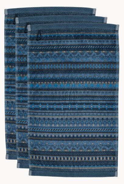 Uteráky pre hostí z velúru a bavlneného froté Geometric Print, 3 ks