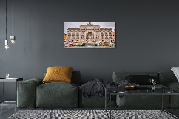 Obraz na plátne Rím Fontána bazilika 100x50 cm
